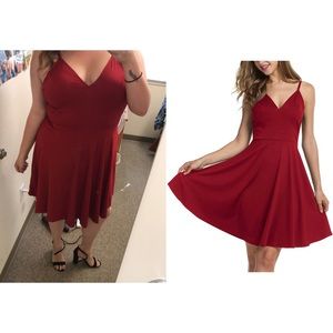 Wine Red Dress